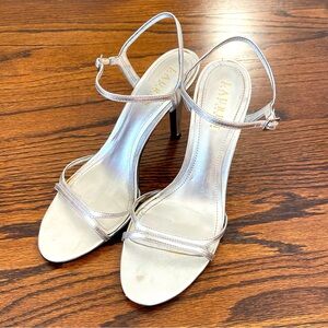 Ralph Lauren Aela Silver Metallic Sandals